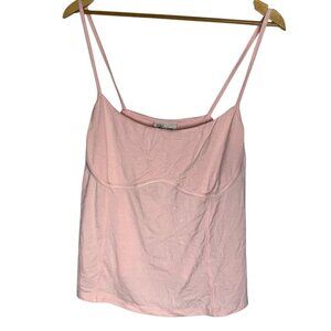 Jenni Women's‎ 1X Style Not Size Tank Top Cami Ribbed Casual Pink